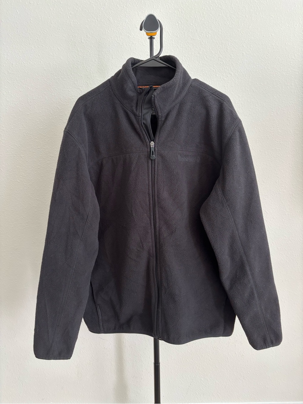 Timberland Black Fleece Full Zip Jacket Men’s Large L Outdoor Casual